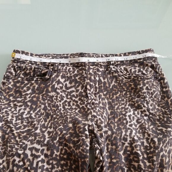 Jen 7 by 7 For All Mankind Animal Print Ankle Skinny Jeans - Picture 8 of 10